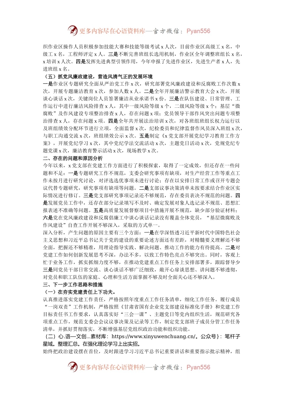公司党支部书记2024年抓党建工作述职评议报告.docx_第2页