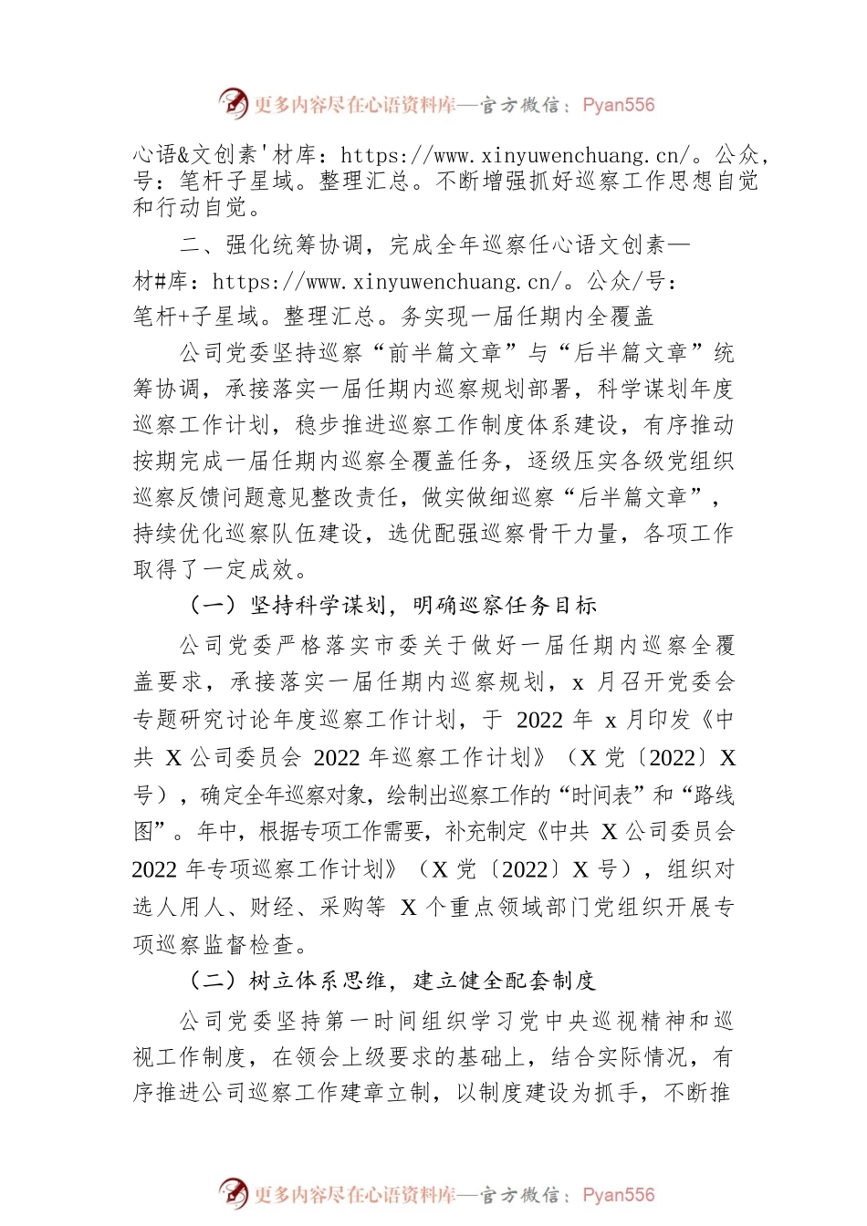 公司党委2022年巡察工作总结报告.docx_第2页