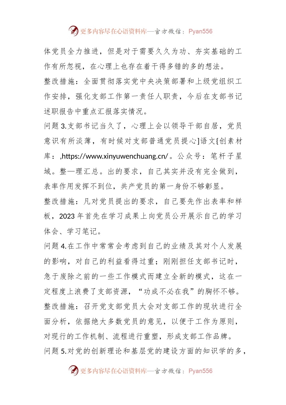 党支部组织生活会查摆问题整改清单.docx_第2页