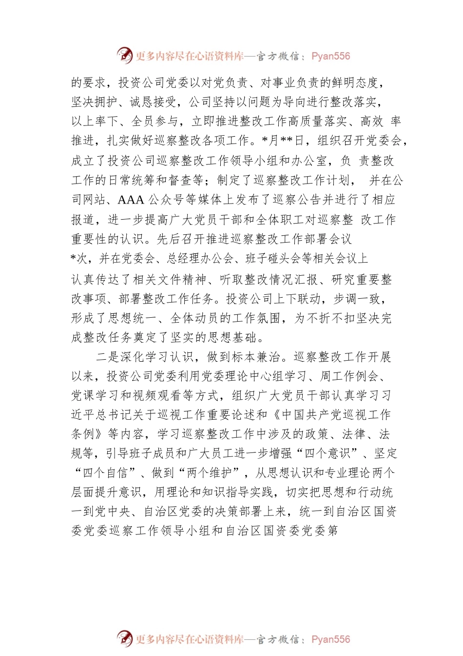 公司党委关于巡察整改情况报告.docx_第2页