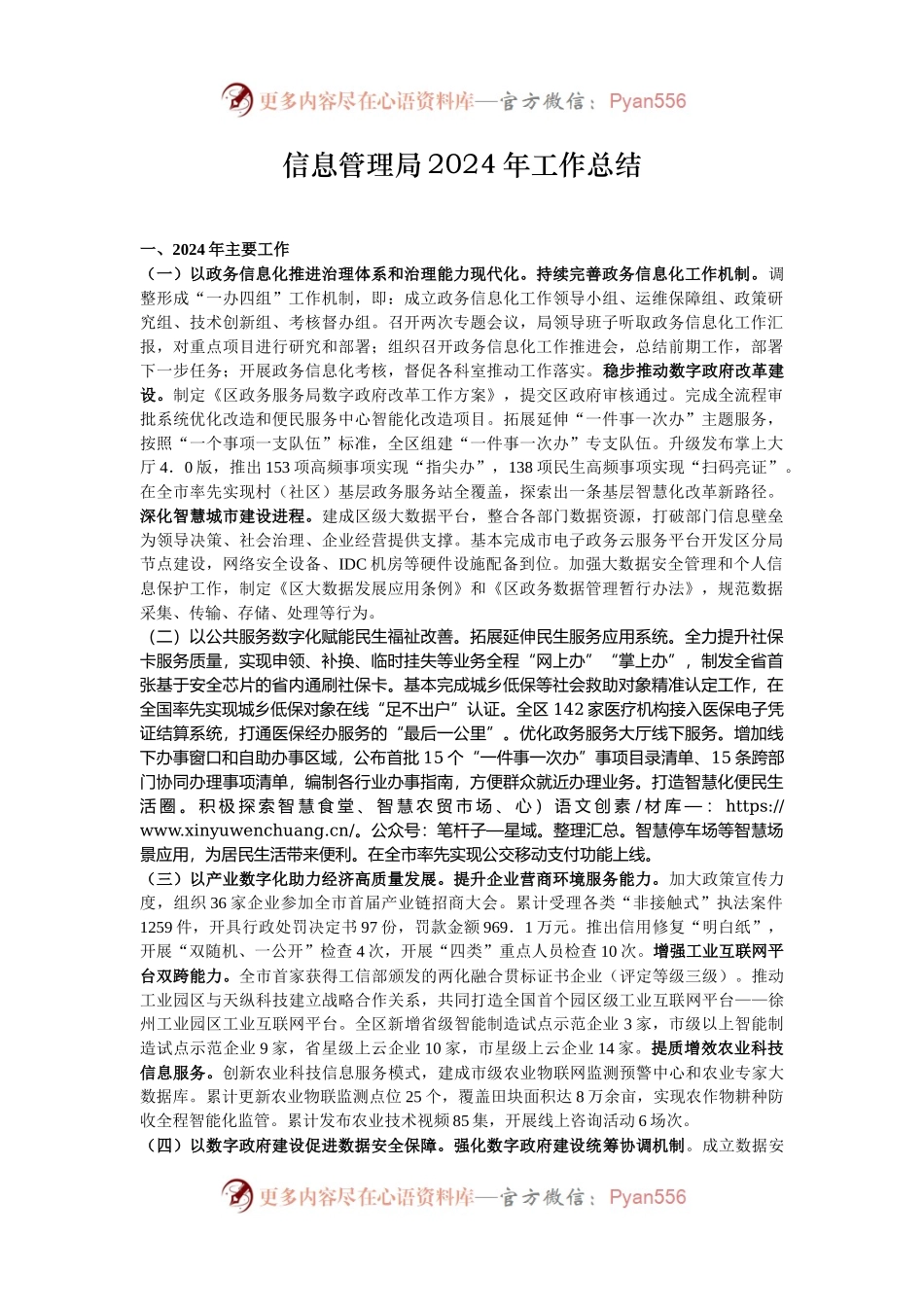 信息管理局2024年工作总结.docx_第1页