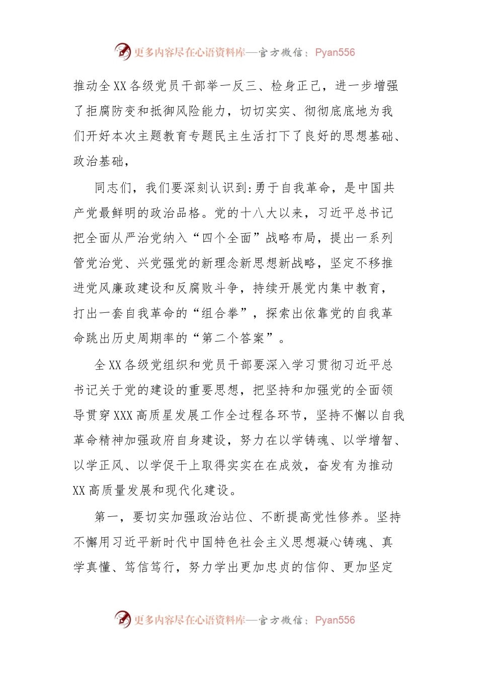 党委(党组)书记在2023年主题教育专题民主生活会会前学习集中研讨会上的发言.docx_第2页