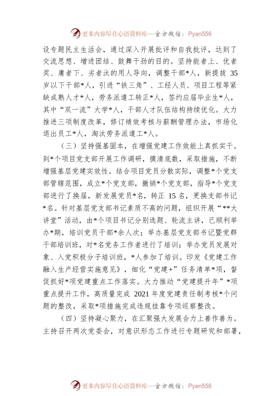 公司党委书记2022年度抓党建工作述职报告.docx_第2页