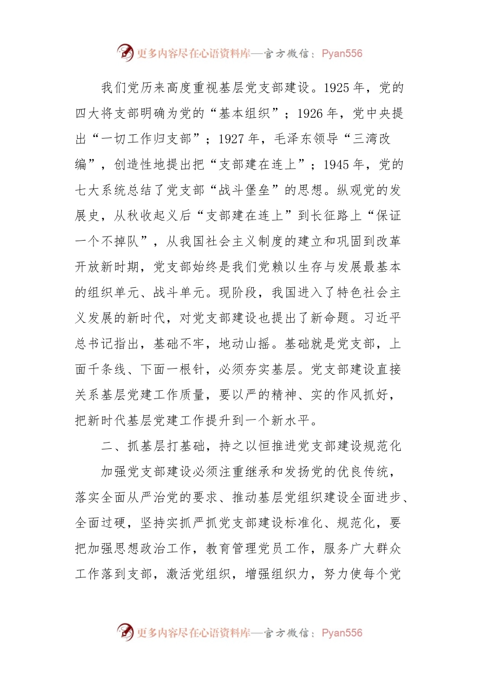 党课讲稿：强化基层党支部建设充分发挥战斗堡垒作用.docx_第2页