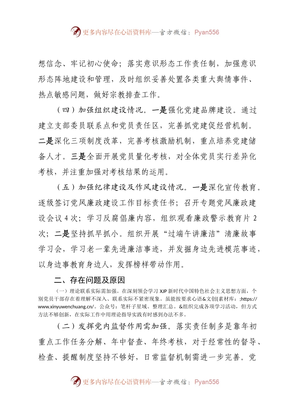 公司支部2022年度履行全面从严治党责任述职报告.docx_第2页