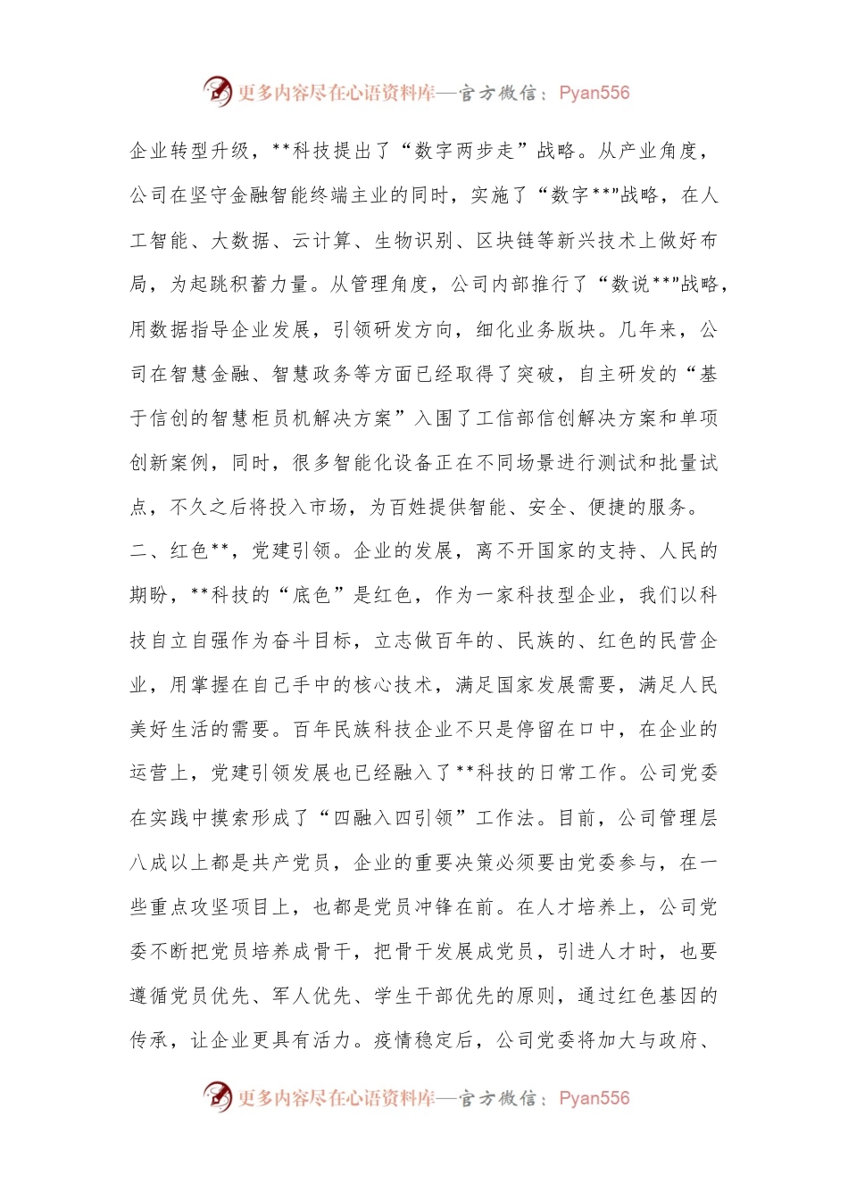 公司党委书记在2023年全市党建工作会议上的发言.docx_第2页