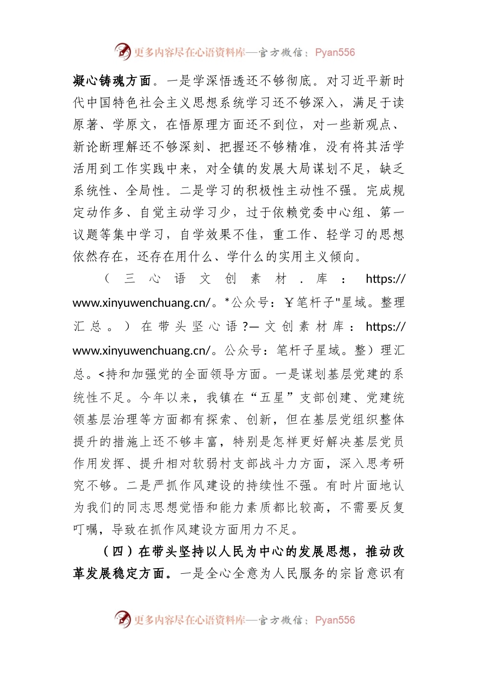 党员领导干部上年度民主生活会发言材料（一）.docx_第2页