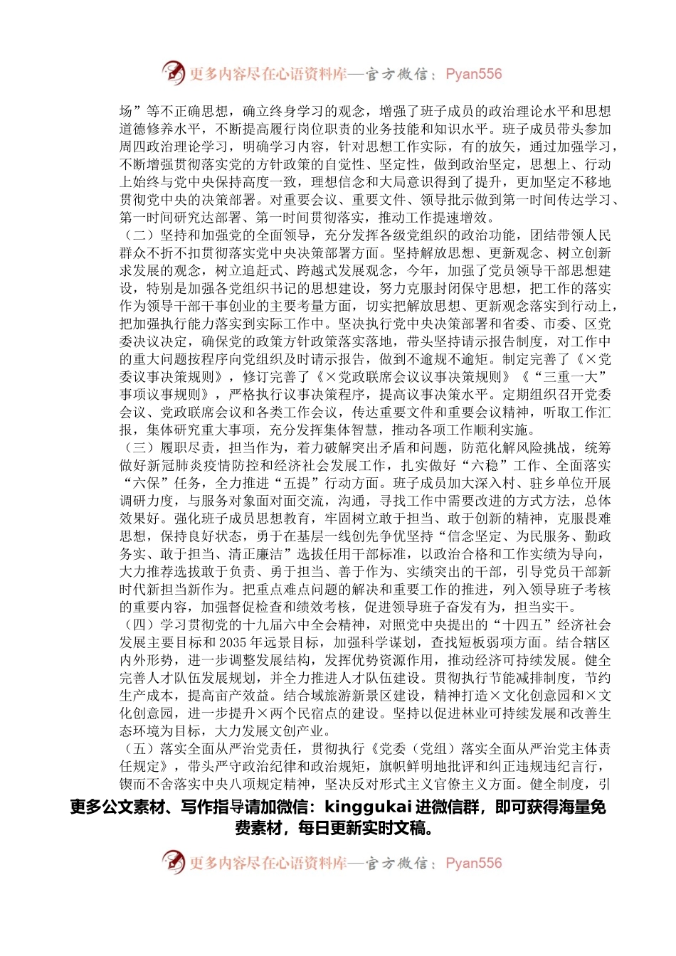 党史学习教育专题民主生活会会议记录（党委班子）.docx_第2页