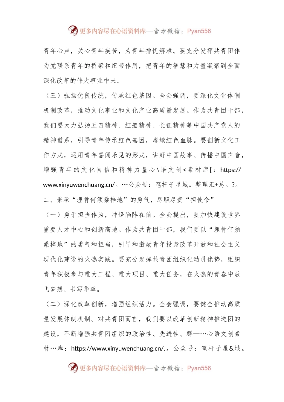 共青团干部学习贯彻二十届三中全会精神发言材料.docx_第2页