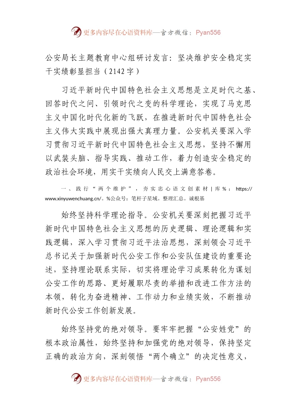 公安局长主题教育中心组研讨发言：坚决维护安全稳定实干实绩彰显担当.docx_第1页