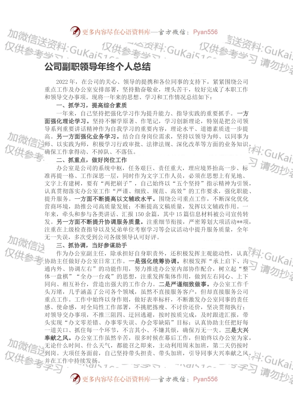 公司副职领导年终个人总结.docx_第1页