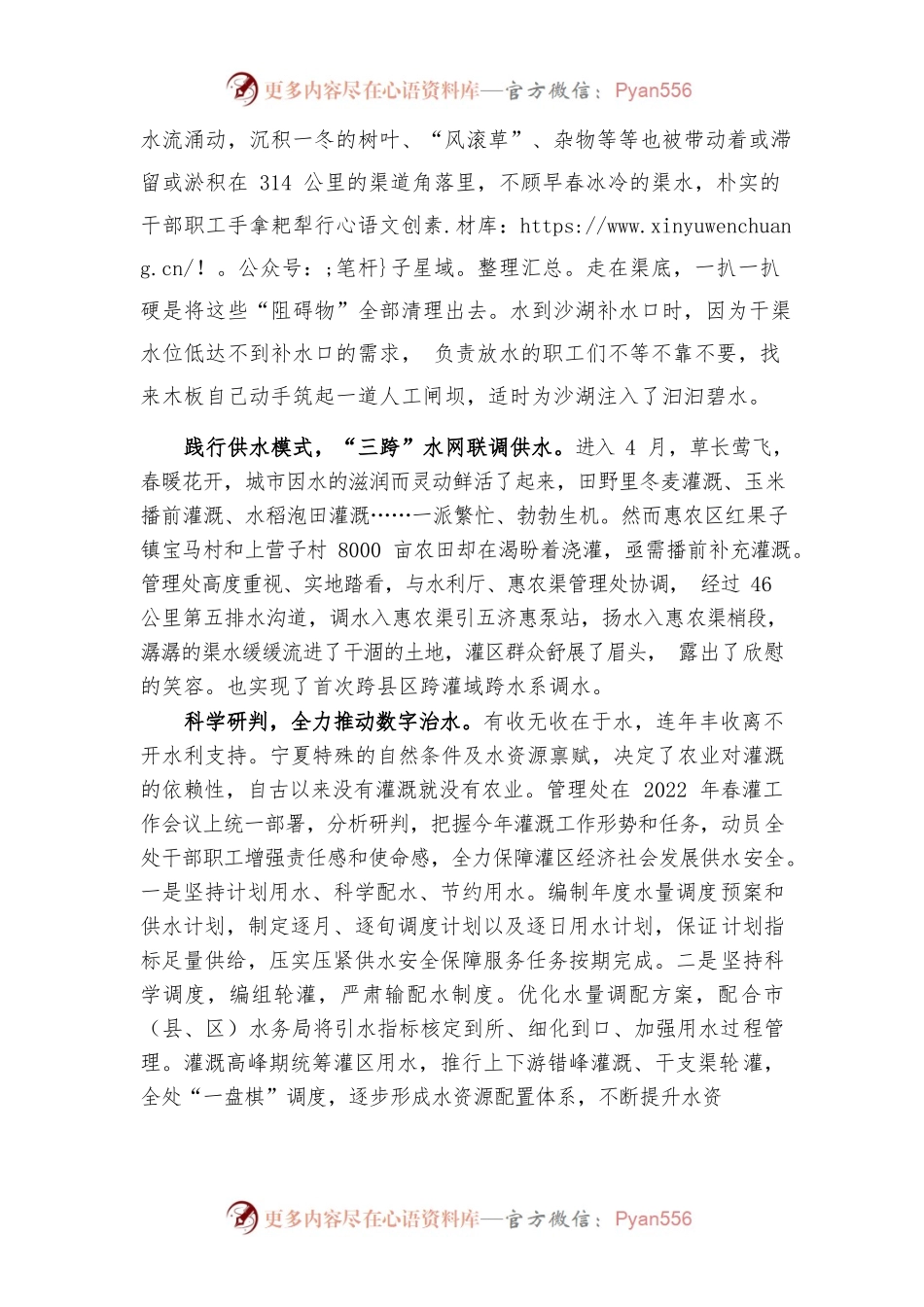 全力以赴保春灌  不负农时不负春.docx_第2页