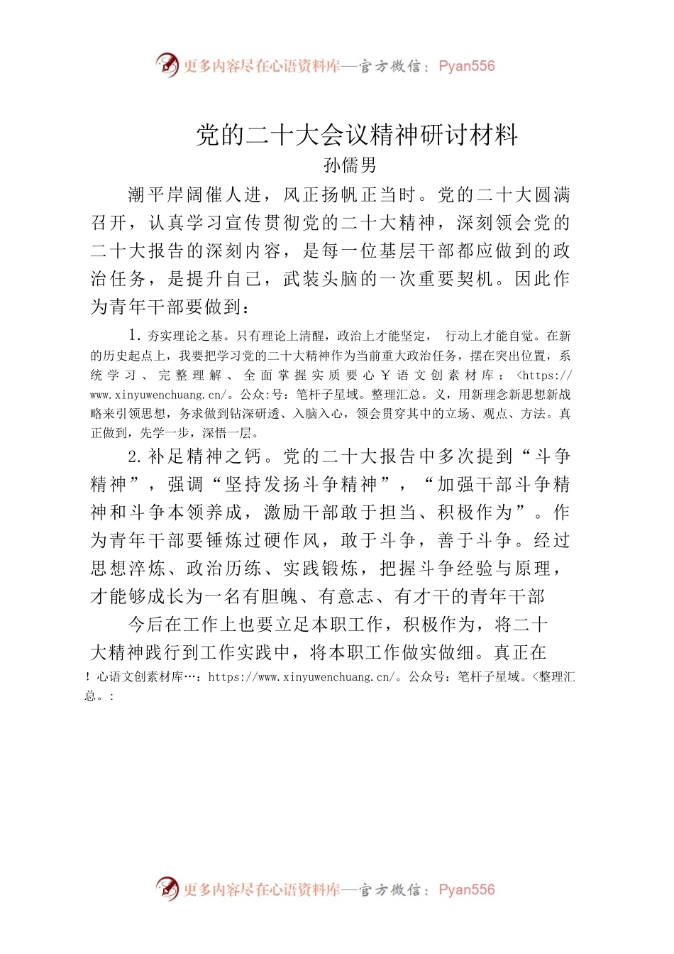党的二十大精神研讨材料.docx_第1页