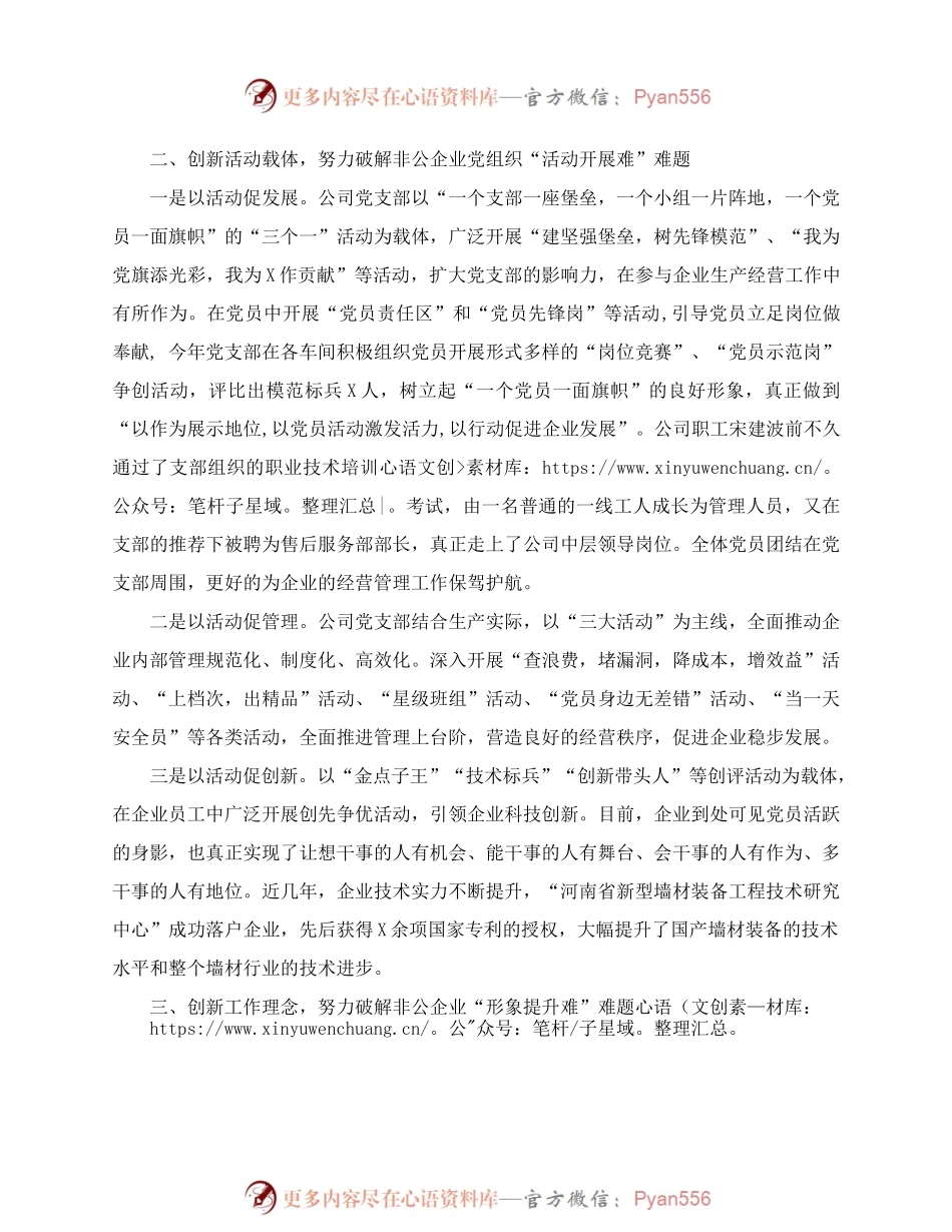 公司党支部党建工作汇报材料.docx_第2页