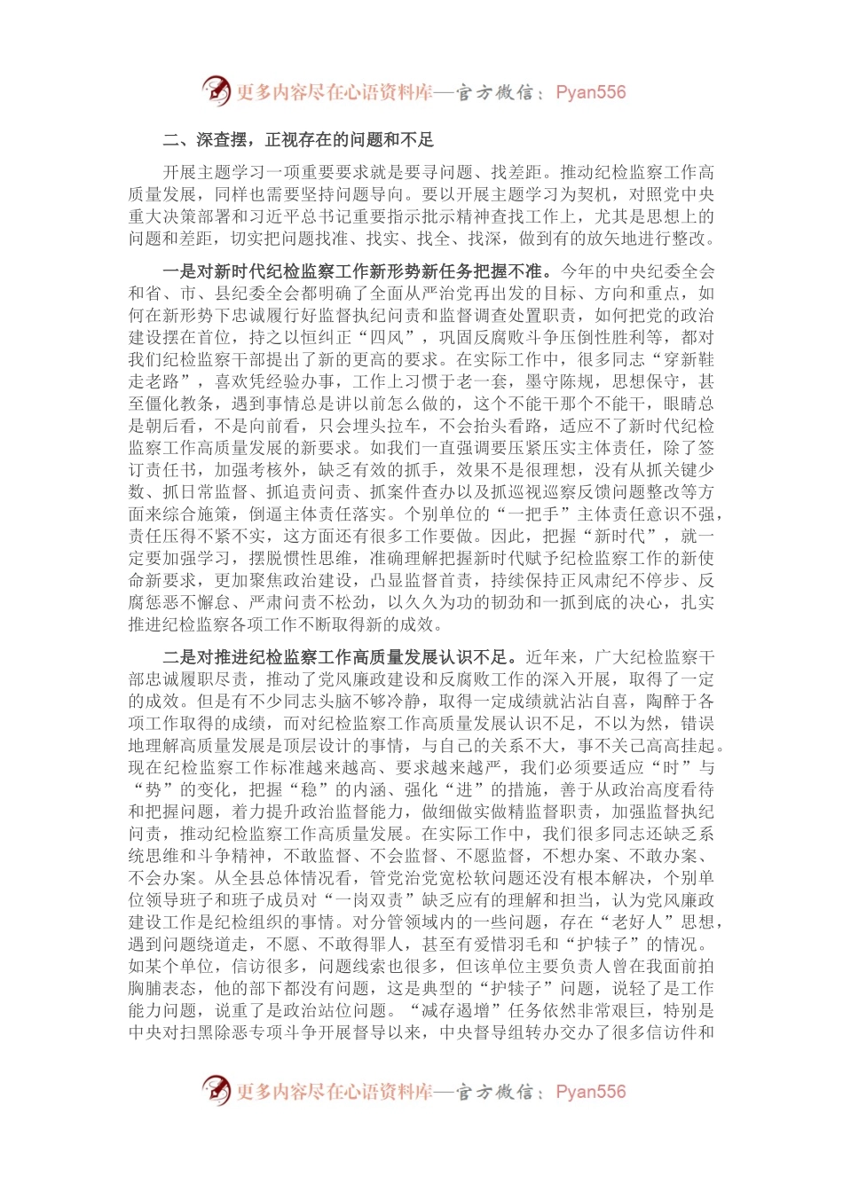 党课讲稿：坚守初心使命，从严从实推进纪检监察工作高质量发展.docx_第2页