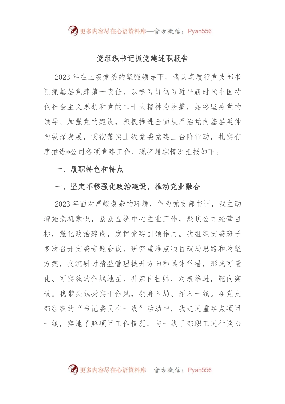 党组织书记抓党建述职报告.docx_第1页