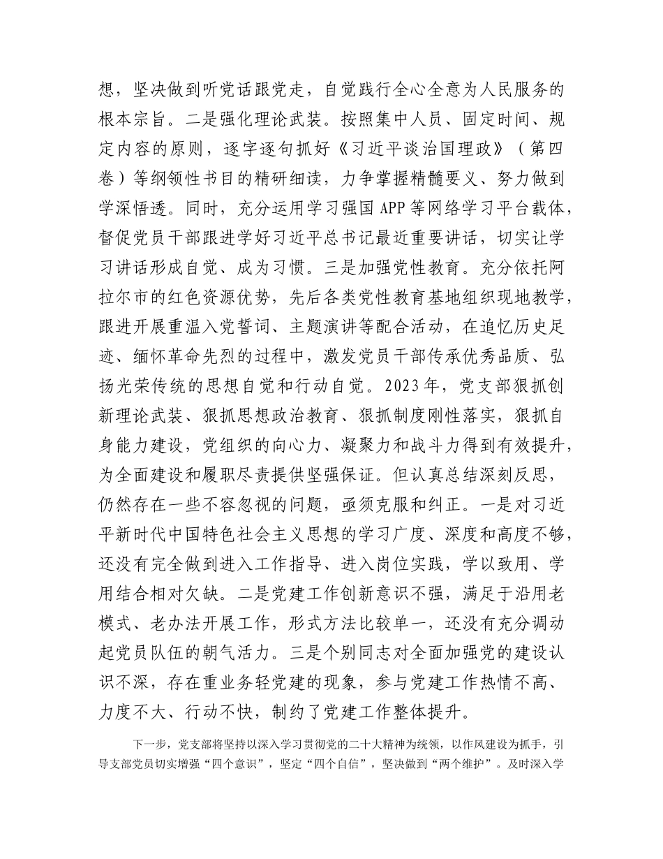 党支部2023年工作总结1500字（党建总结）.docx_第2页