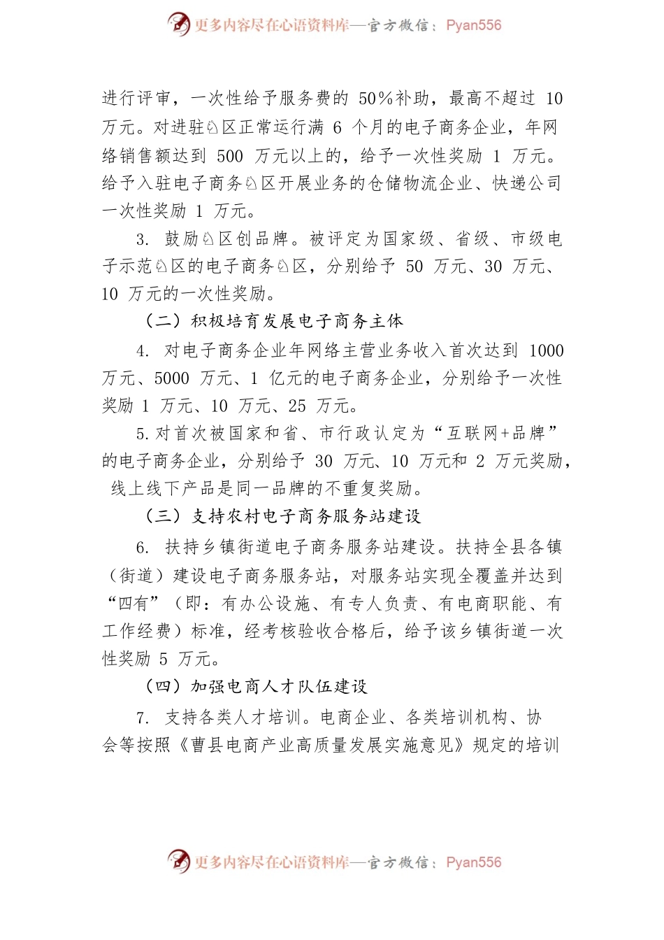 促进电子商务发展扶持政策.docx_第2页