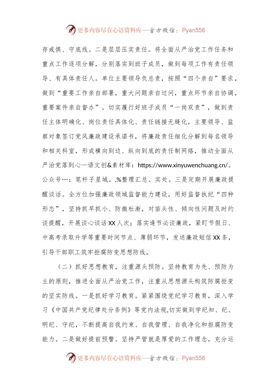 全面从严治党工作总结报告.docx_第2页