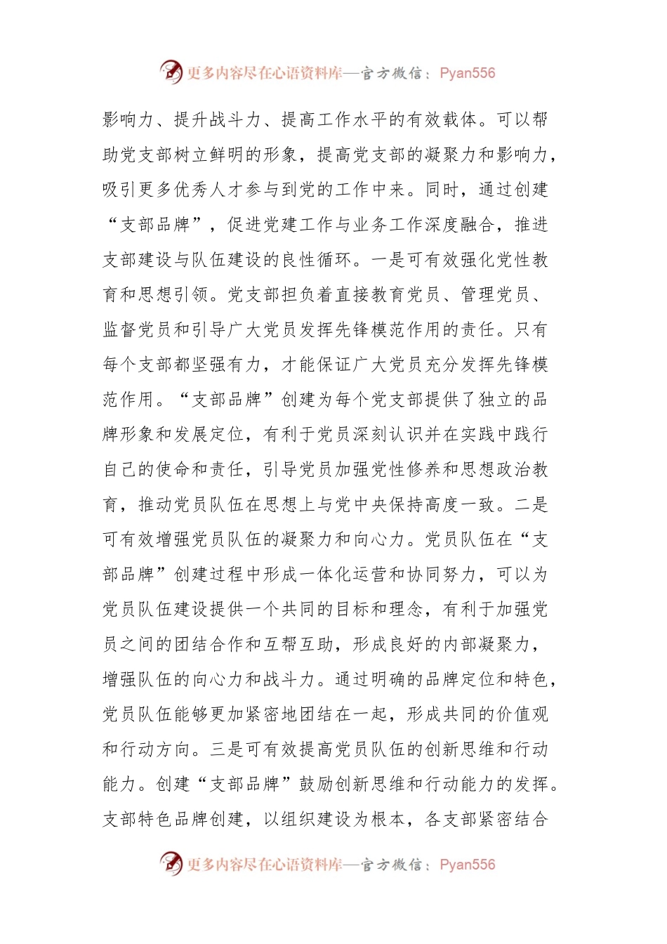 党课讲稿：以创建过硬品牌为抓手提升支部建设质量.docx_第2页