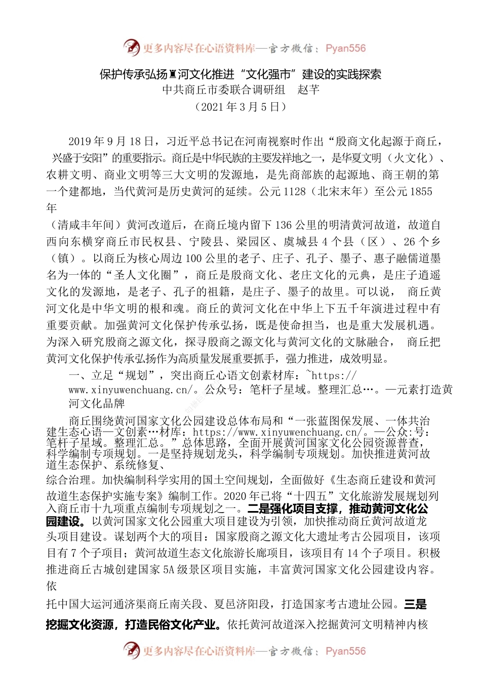 保护传承弘扬黄河文化推进“文化强市”建设的实践探索.docx_第1页