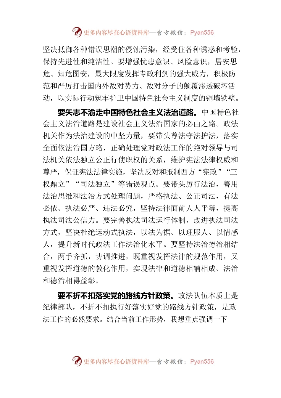 全面加强党的政治建设，锻造过硬政法铁军.docx_第2页