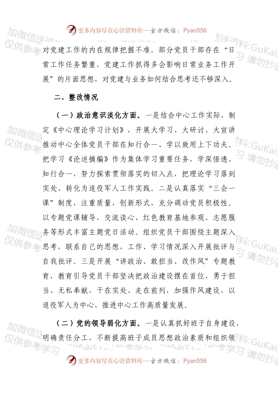 党建“灯下黑”问题自查整改工作报告.docx_第2页