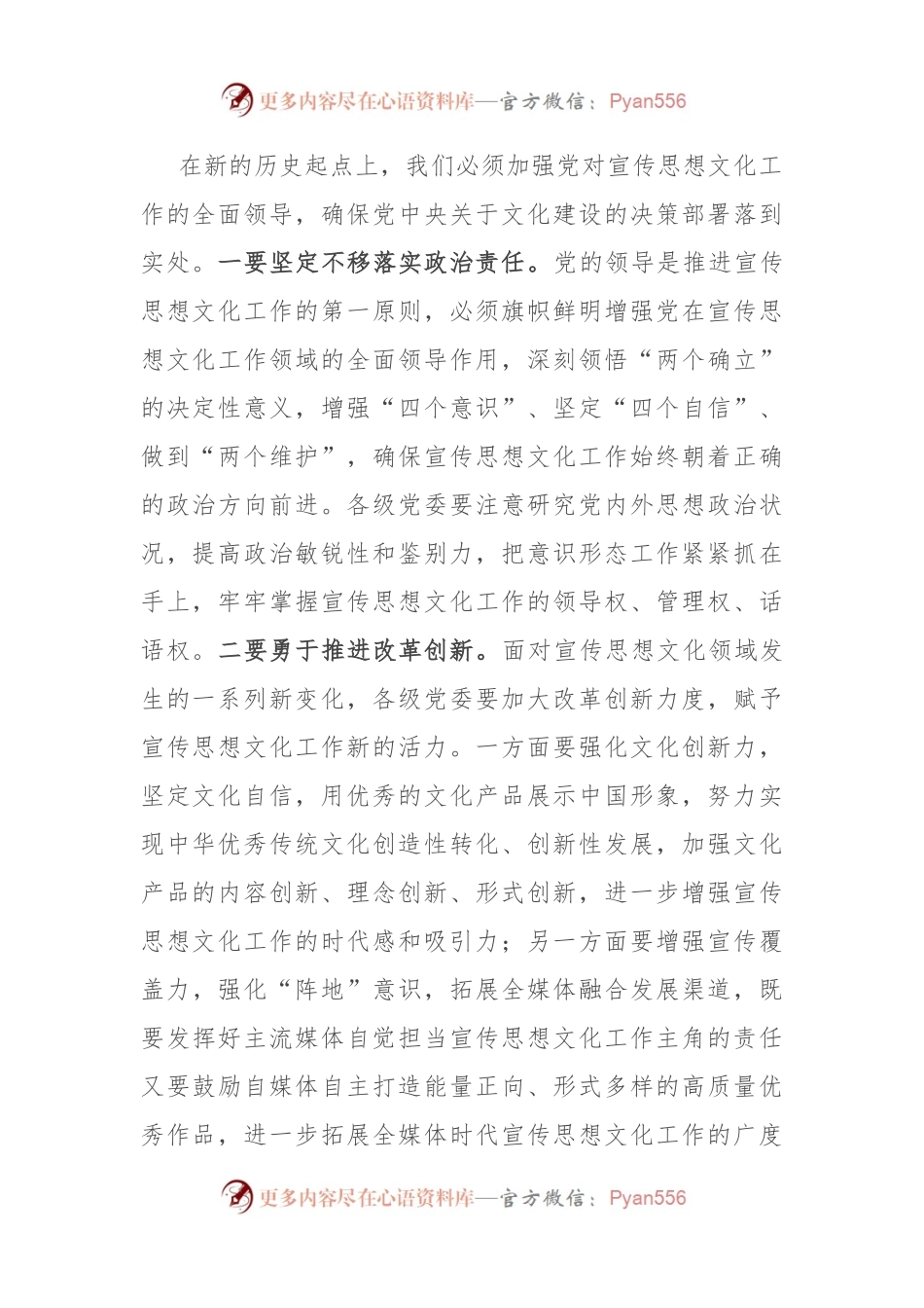 党课：在新的历史起点上开创宣传思想文化工作新局面.docx_第2页