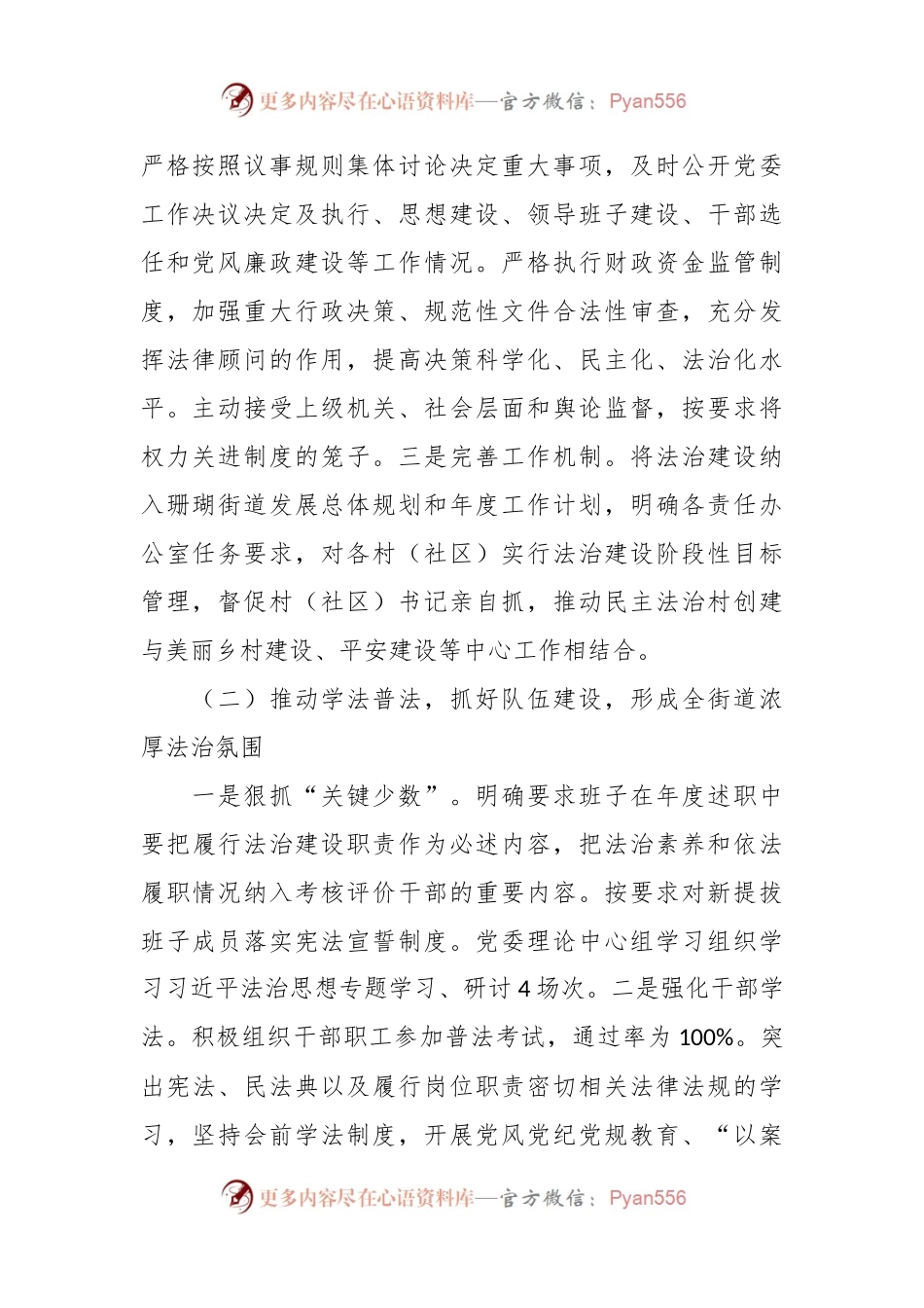 党委书记履行推进法治建设第一责任人职责的述职报告.docx_第2页
