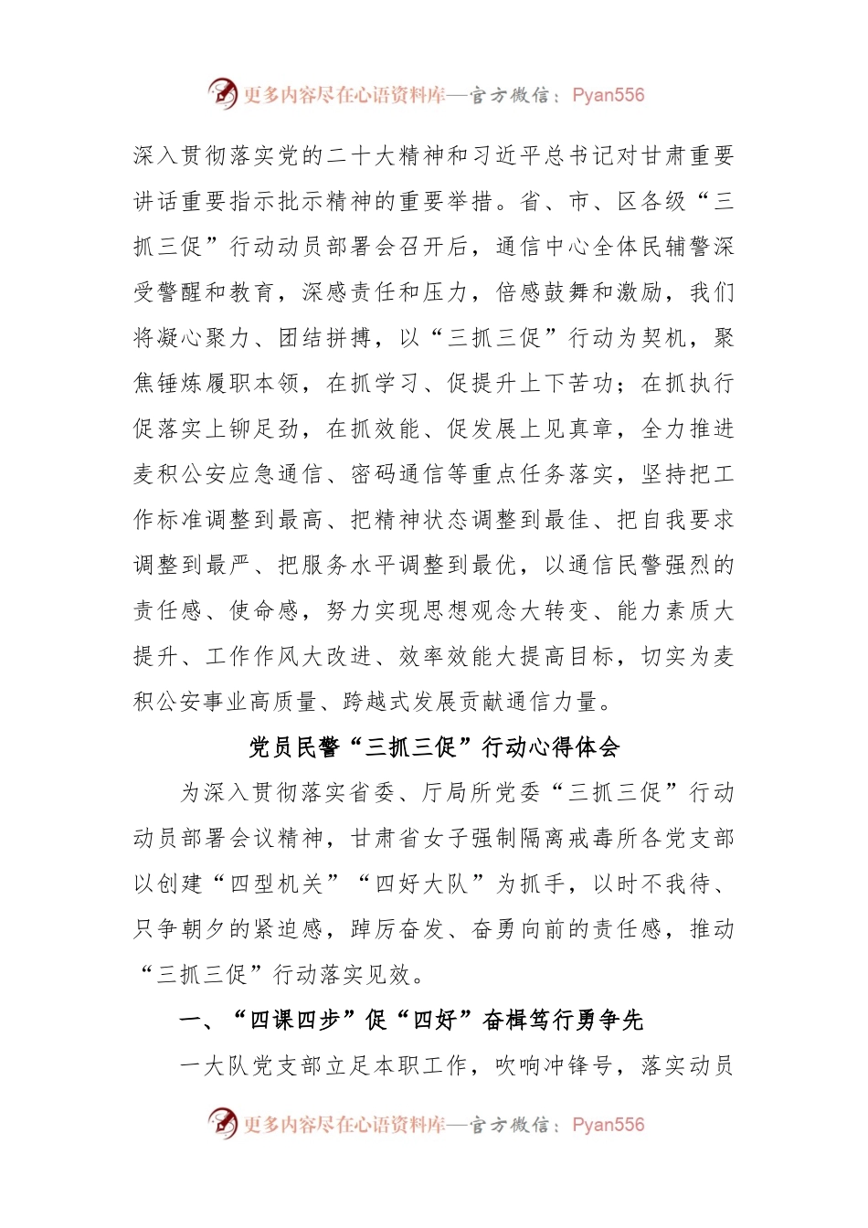 公安局民警【“三抓三促”行动进行时】研讨感言.docx_第2页