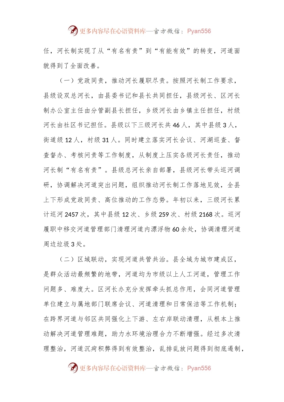 关于2024年河长制工作开展情况的汇报.docx_第2页