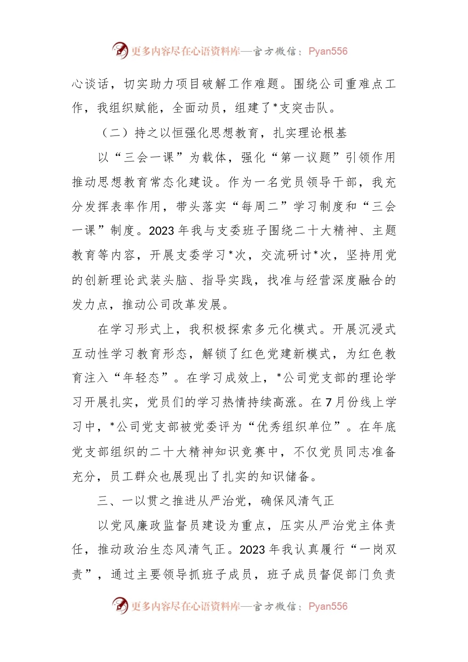 公司党组织书记抓党建述职报告.docx_第2页
