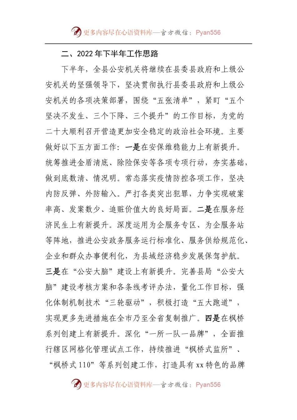 公安局2022年上半年工作总结和下半年工作计划.docx_第2页