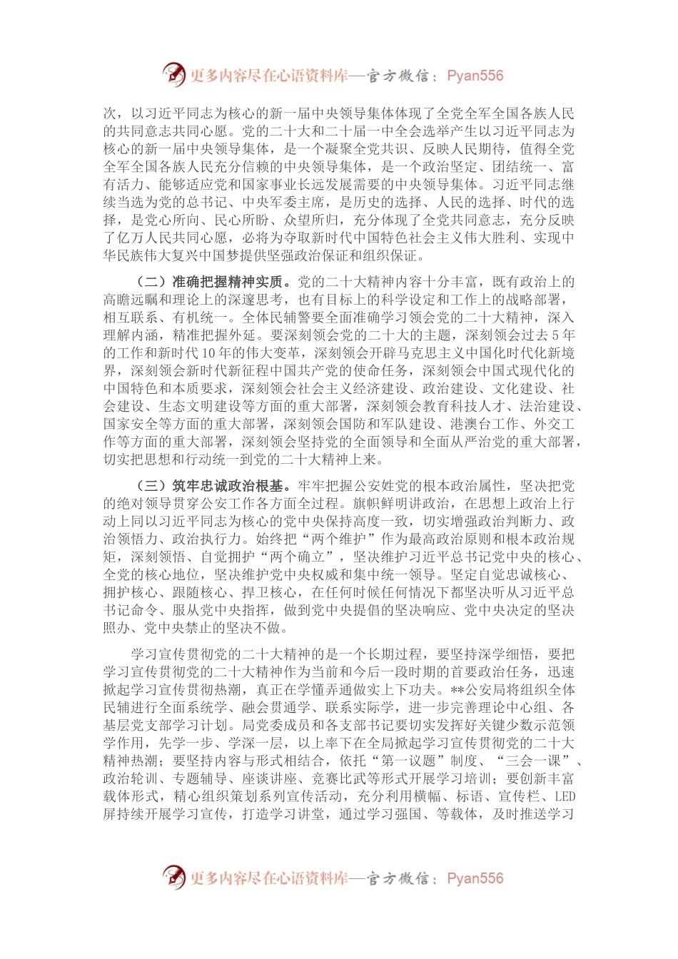 公安局学习党的二十大精神专题党课讲稿.docx_第2页