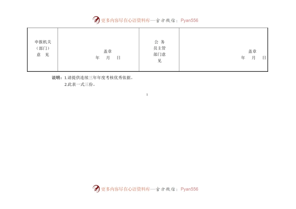 公务员（参公人员）因年度考核优秀记三等功人员备案表.docx_第2页