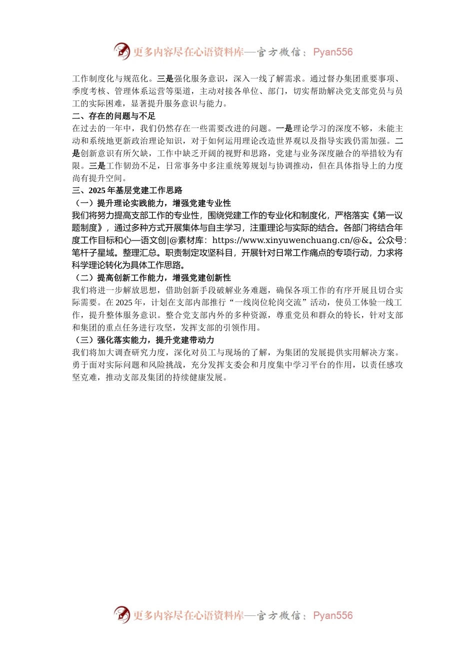 公司党支部书记2024年度抓基层党建工作述职报告.docx_第2页