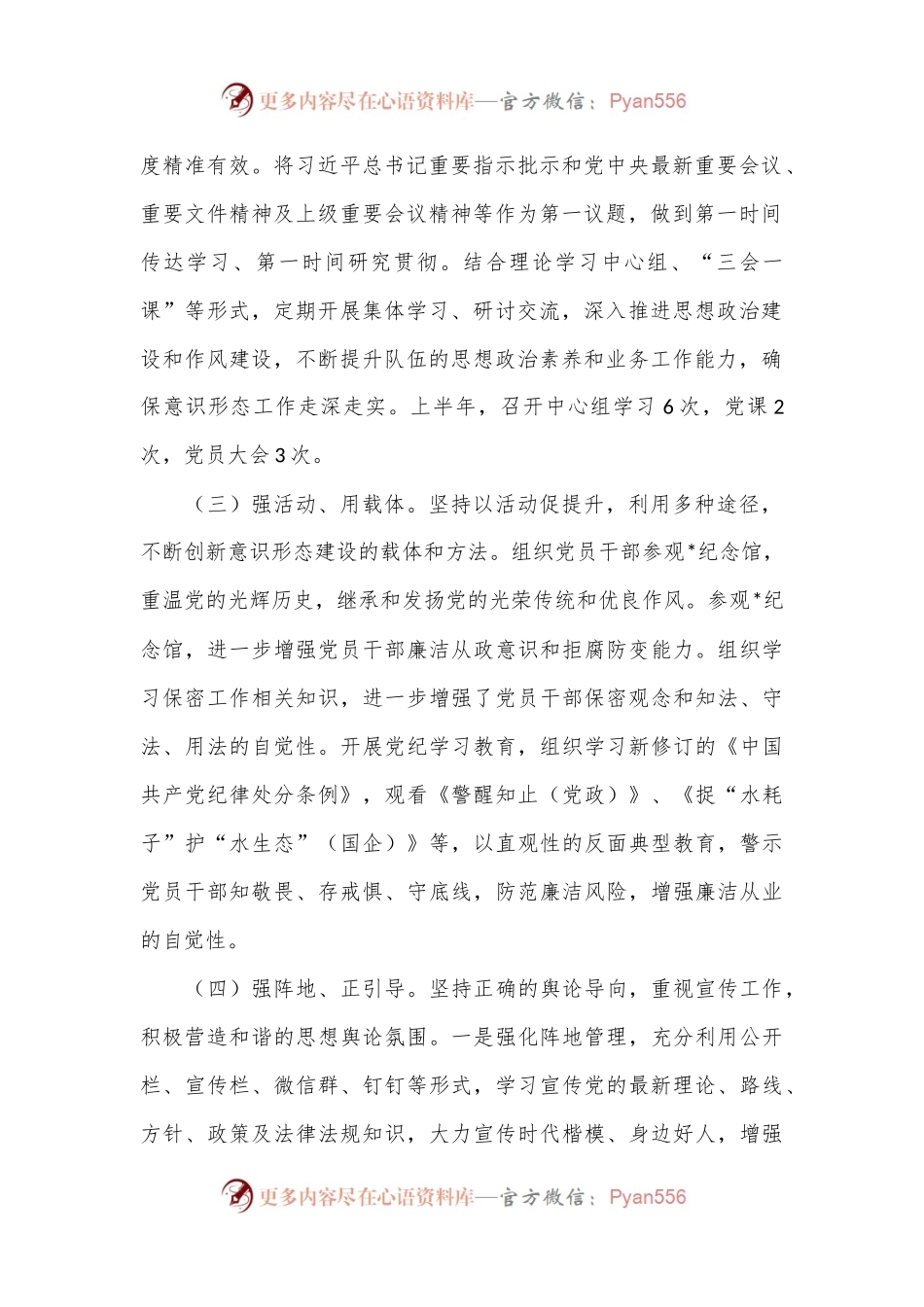 关于2024年上半年意识形态工作总结.docx_第2页