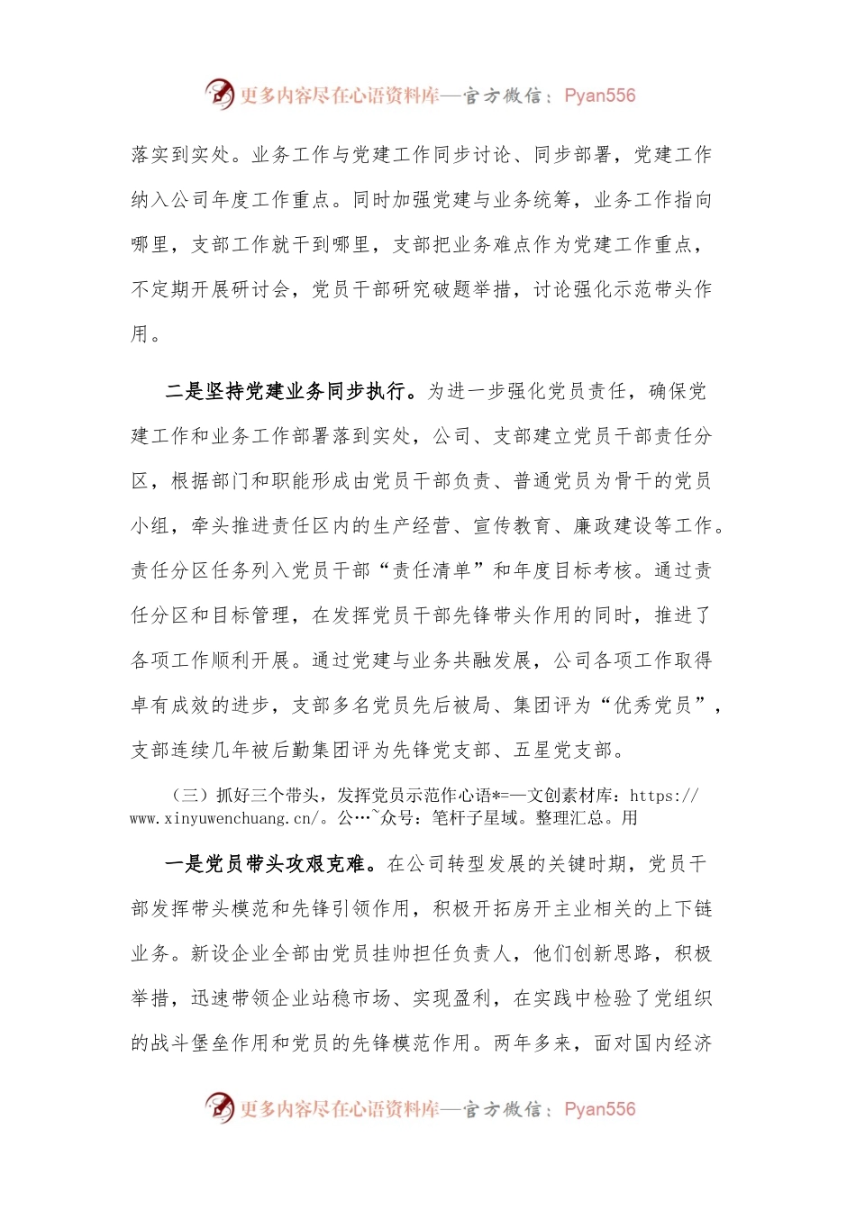 党建引领促发展 凝心聚力求实效——非公党支部党建汇报材料.docx_第2页
