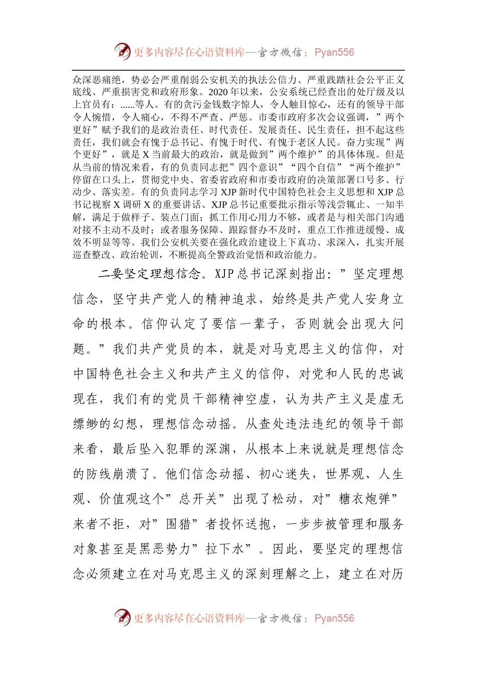 公安专题党课讲稿：全面从严治警正风肃纪强警.docx_第2页