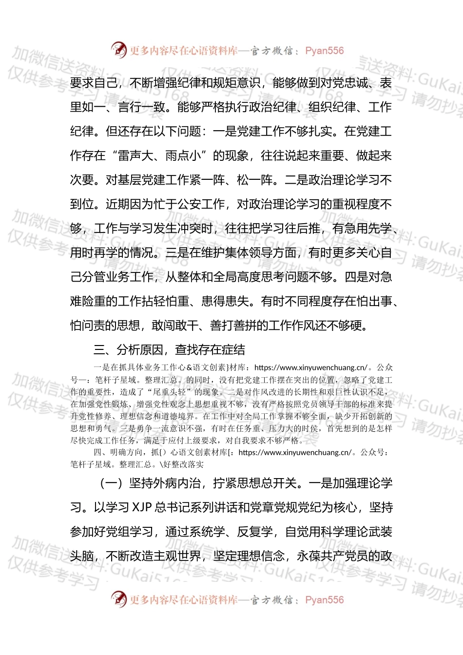 公安机关以案促改专题民主生活会个人发言提纲.docx_第2页