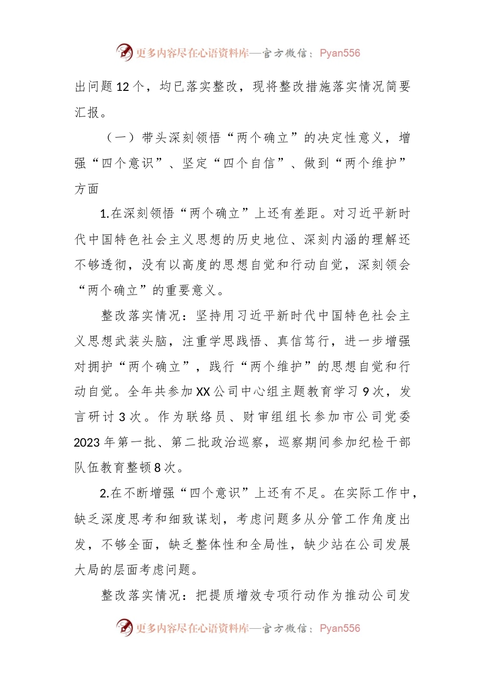 供电公司总会计师2023年主题教育专题民主生活会个人发言稿提纲（上年度整改措施落实情况、典型案例剖析）.docx_第2页