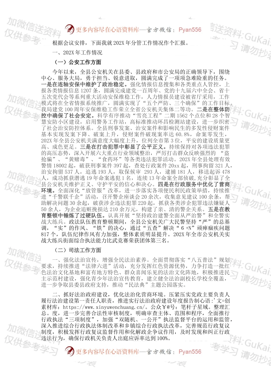 公安局局长在“今年工作怎么看、明年工作怎么干”大会上的发言提纲.docx_第1页