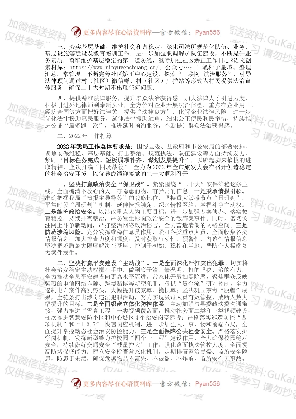 公安局局长在“今年工作怎么看、明年工作怎么干”大会上的发言提纲.docx_第2页