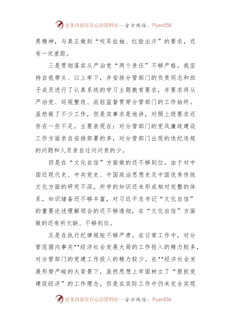 党员领导干部党内主题教育查摆问题清单.docx_第2页