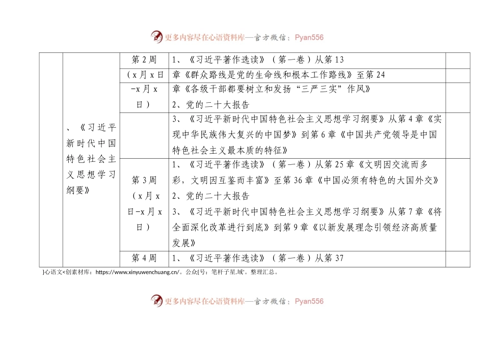 党支部第二批主题教育学习计划表格（按必读书目）.docx_第2页