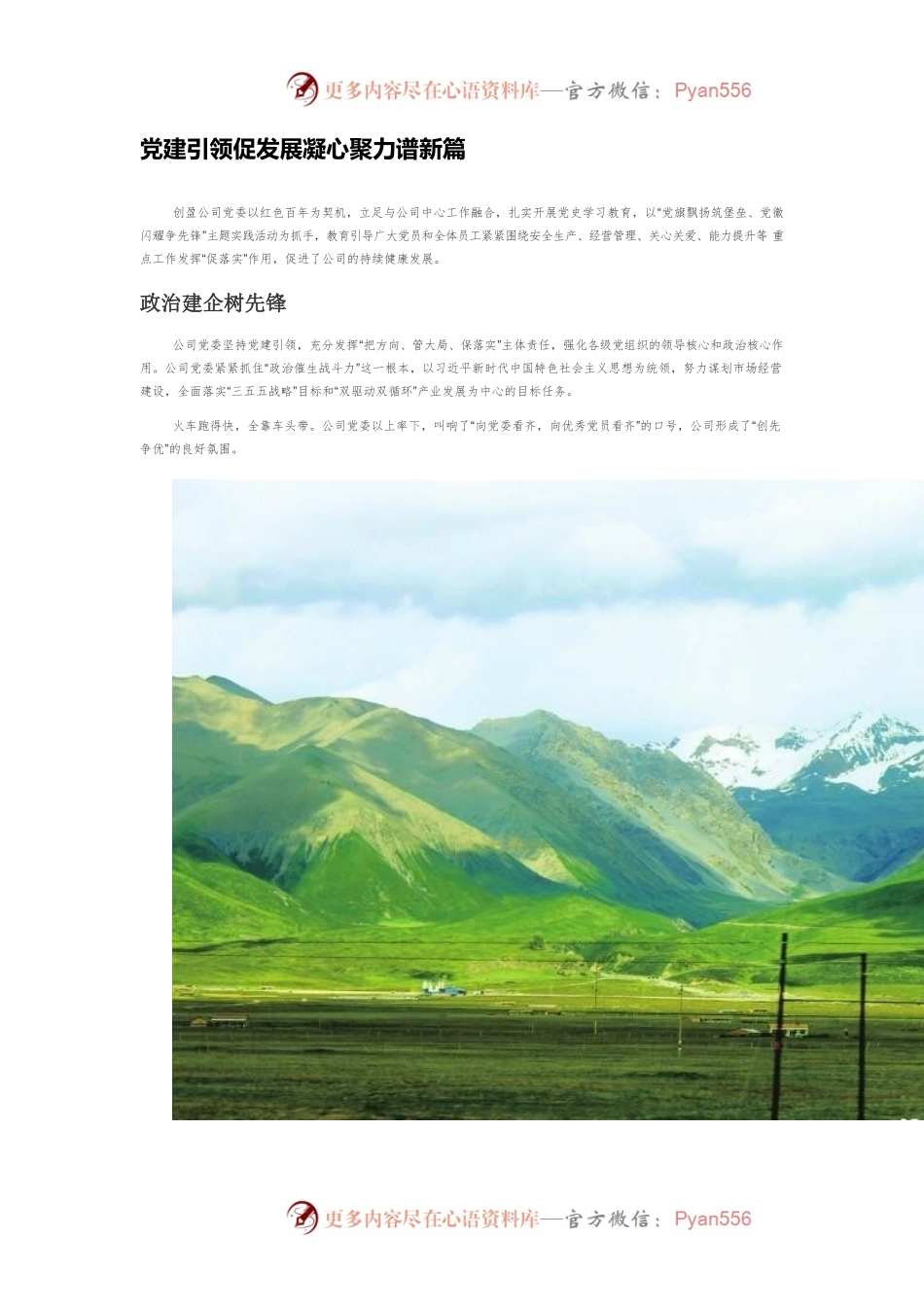 党建引领促发展凝心聚力谱新篇.docx_第1页