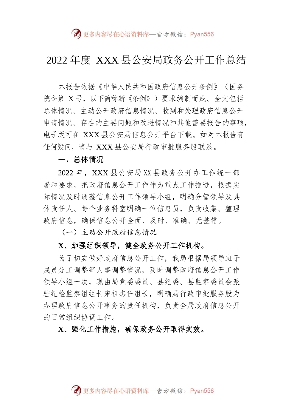 公安局2022年政务公开工作总结汇编（6篇）.docx_第2页