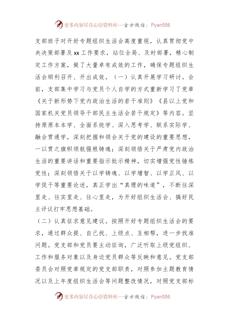 党支部2023年主题教育专题组织生活会开展情况报告.docx_第2页