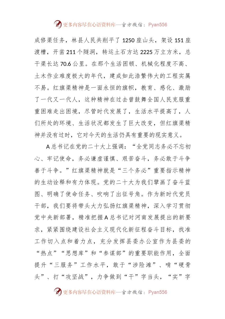 党支部书记专题组织生活会党课讲稿：大力弘扬红旗渠精神.docx_第2页