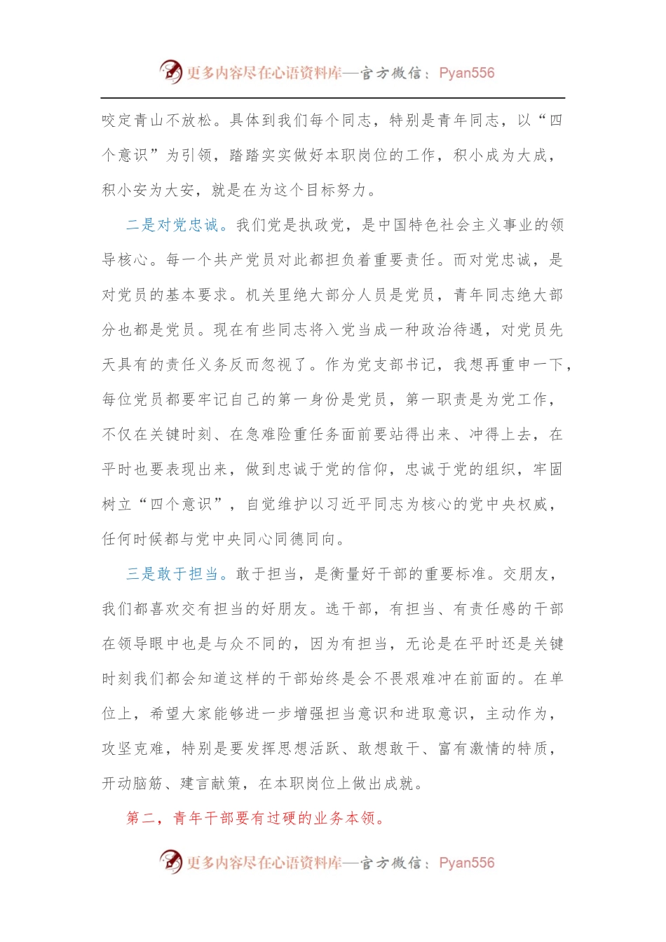 党课讲稿：青年干部如何成为优秀骨干力量[2].docx_第2页